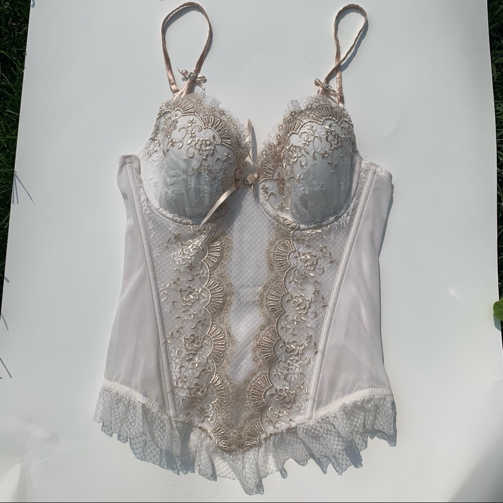 In Bloom Corset Lingerie white bustier 34C M